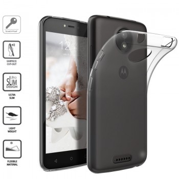Skaidrus silikoninis dėkliukas 0.3 mm. (MOTO C)